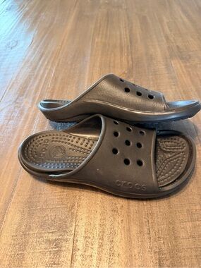 Crocs Baya Black Slide Unisex Women's 12 Men's 10